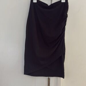 Leith Black Asymmetrical Women's Skirt